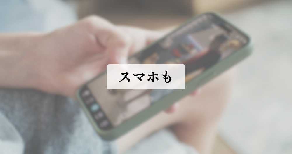 ポケットWi-Fiでスマホを使っている様子